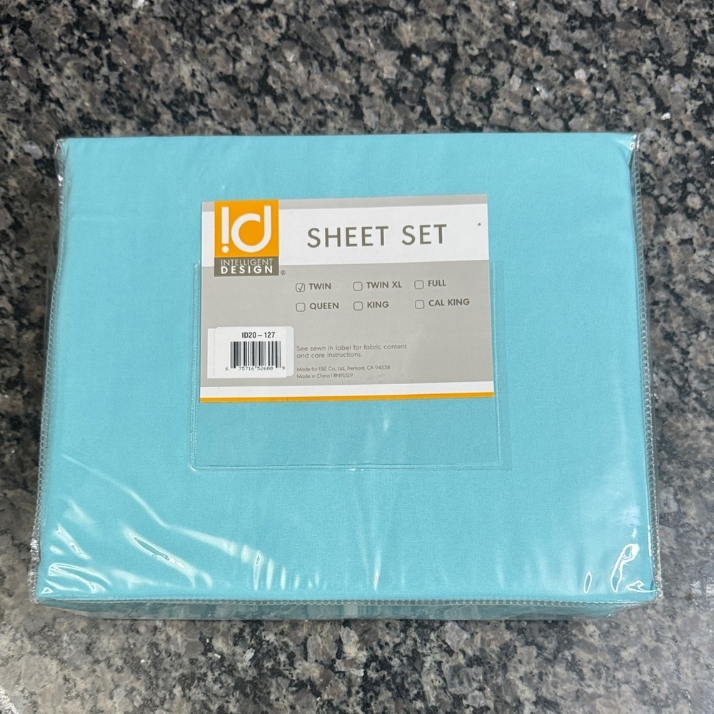 Aqua twin Sheet Set NEW